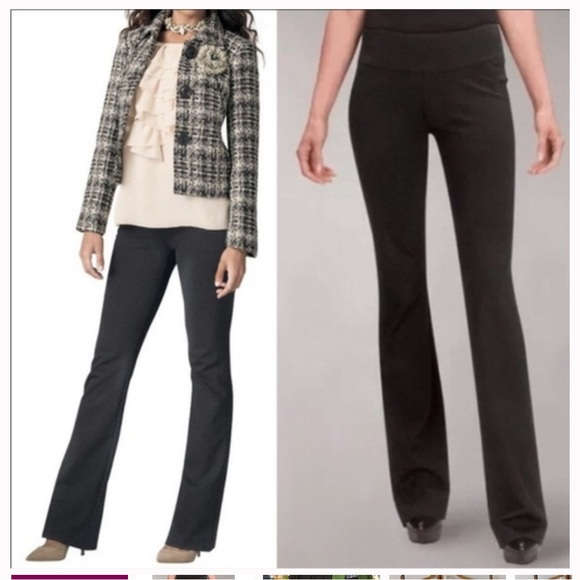 Cabi ponte knit, boot cut trousers, Black, 2 - Picture 1 of 8
